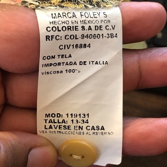 Vintage “Foley’s Boho Hippie Style Floral Cropped Trousers | Size 13/34 - Picture 12 of 13